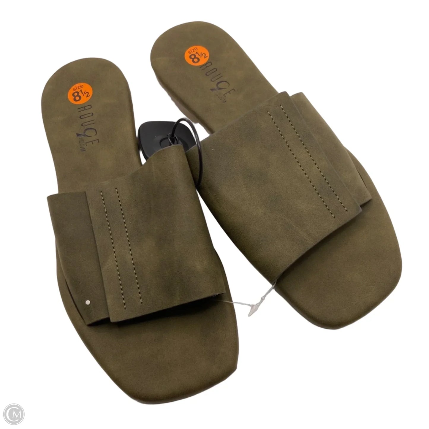 Sandals Flats By Rouge In Green, Size: 8.5