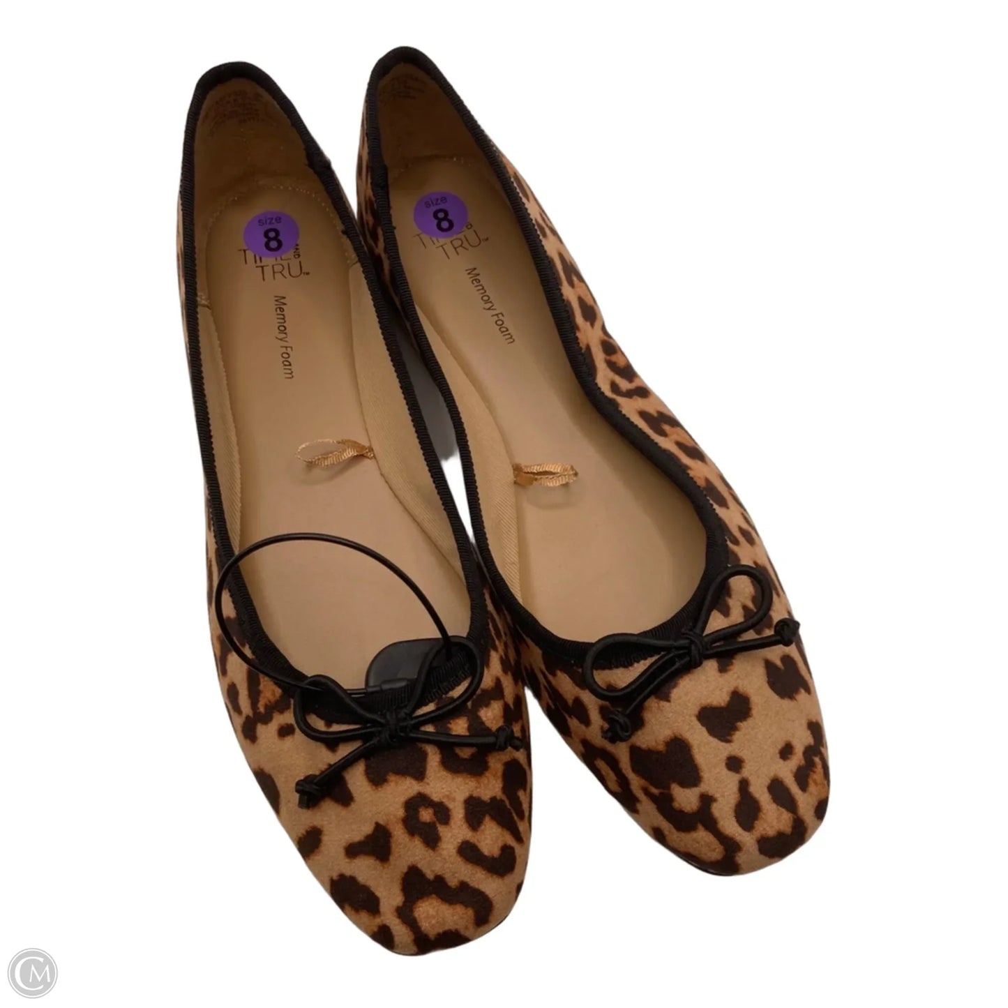 Shoes Flat By Time And Tru In Animal Print, Size: 8