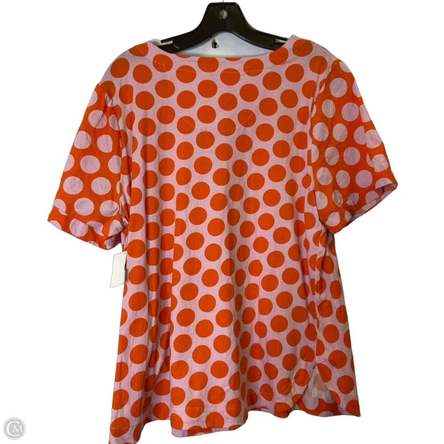 Top Short Sleeve By Maeve In Polkadot Pattern, Size: Xl