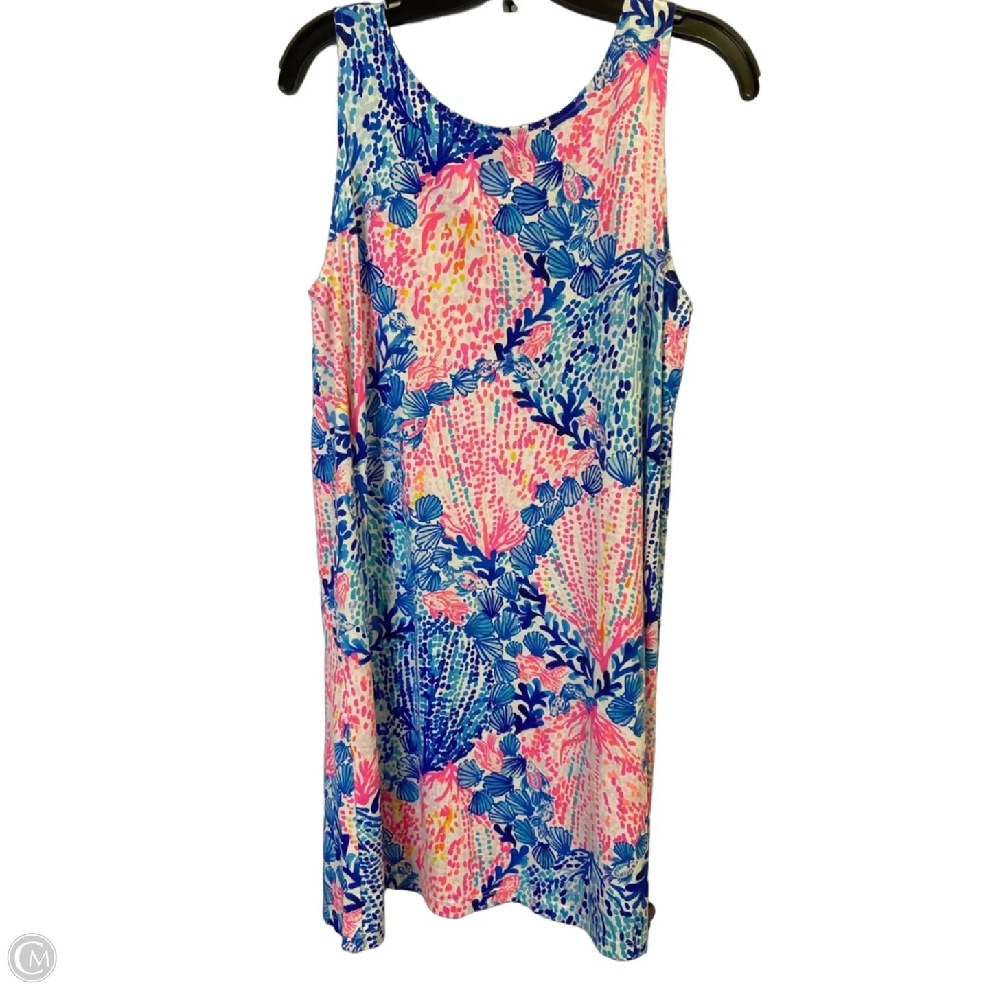 Dress Casual Short By Cma In Blue & Pink, Size: L