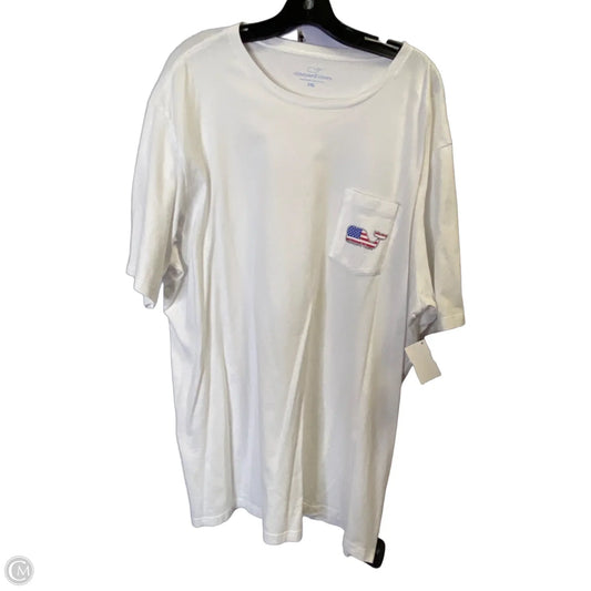 Top Short Sleeve Basic By Vineyard Vines In White, Size: 2x