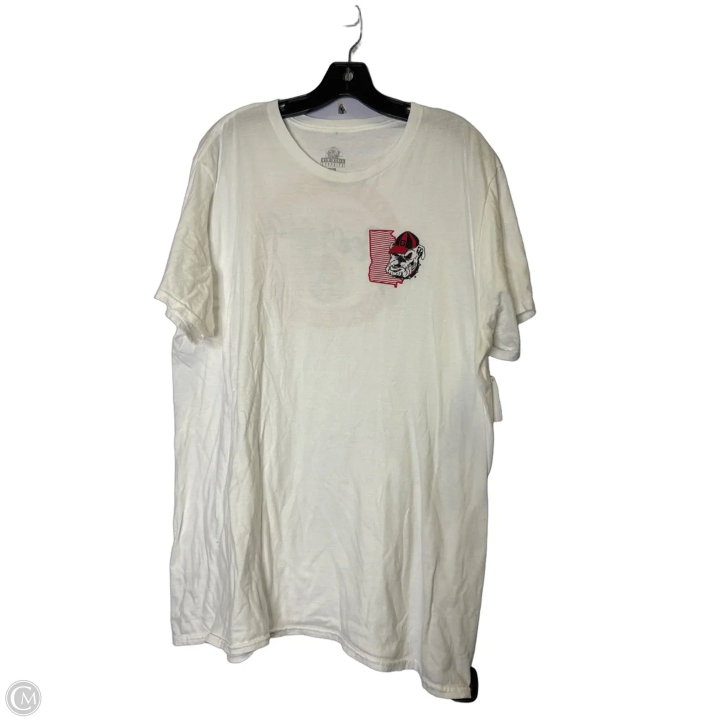 Top Short Sleeve Basic By Clothes Mentor In White, Size: Xl