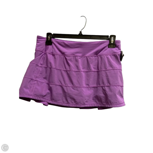 Athletic Skort By Lululemon In Purple, Size: 10