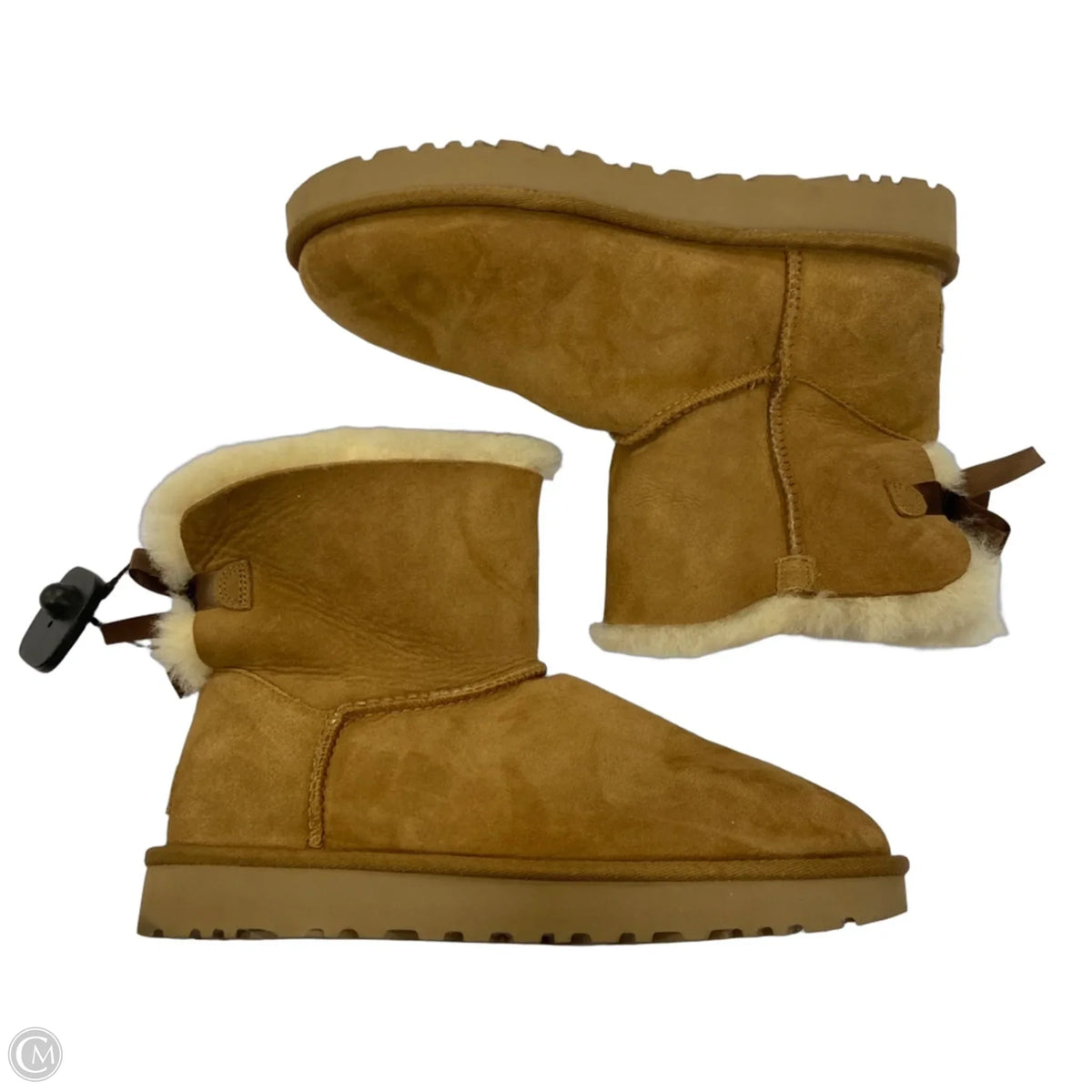 Boots Designer By Ugg In Brown, Size: 9