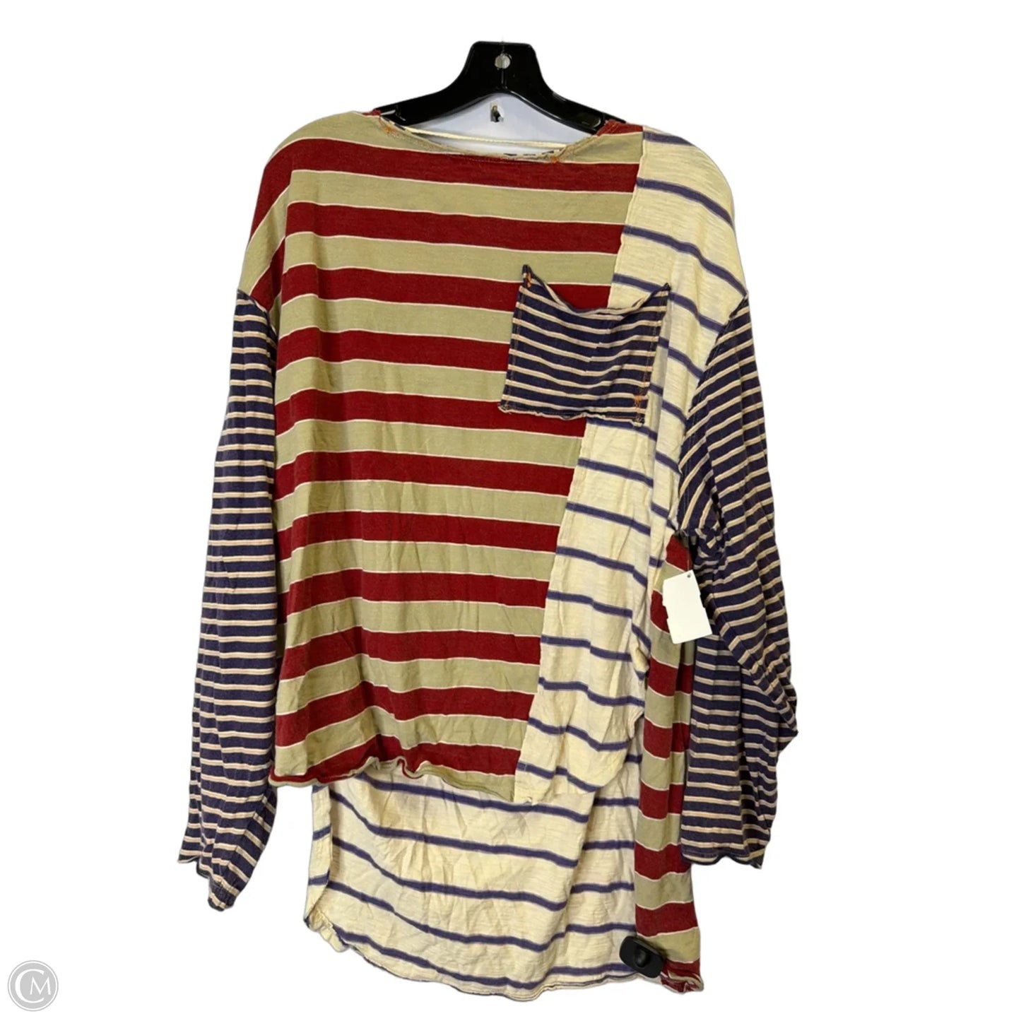Top Long Sleeve By We The Free In Striped Pattern, Size: M