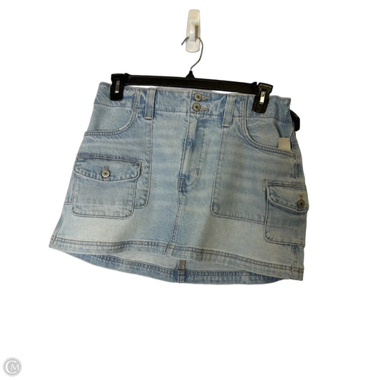 Skirt Mini & Short By American Eagle In Blue Denim, Size: 12