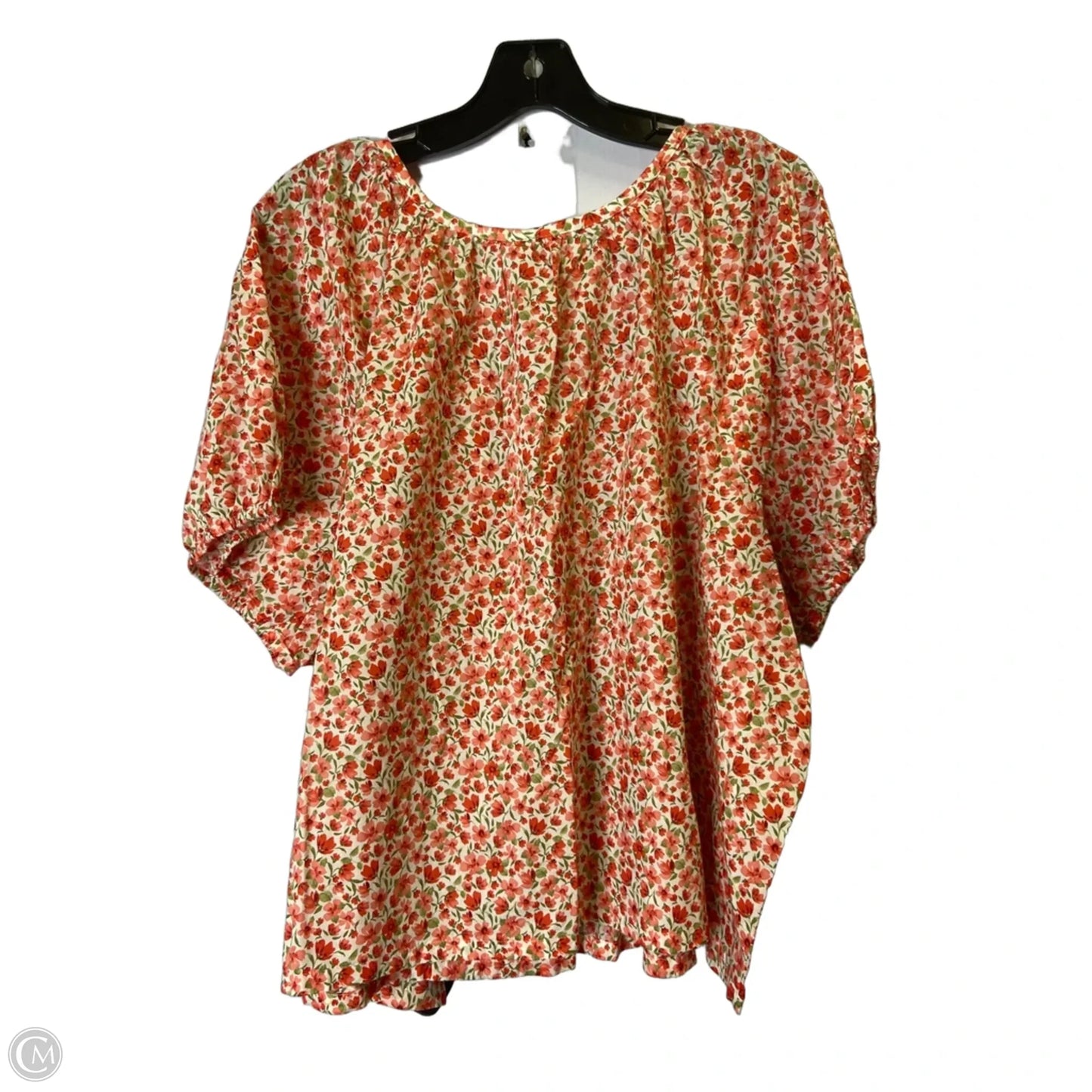 Top Short Sleeve By Old Navy In Floral Print, Size: Xxl