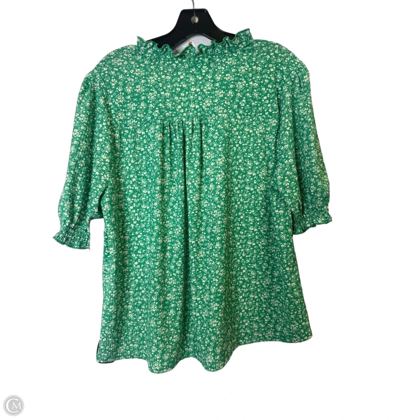Top Short Sleeve By Melloday In Green, Size: L