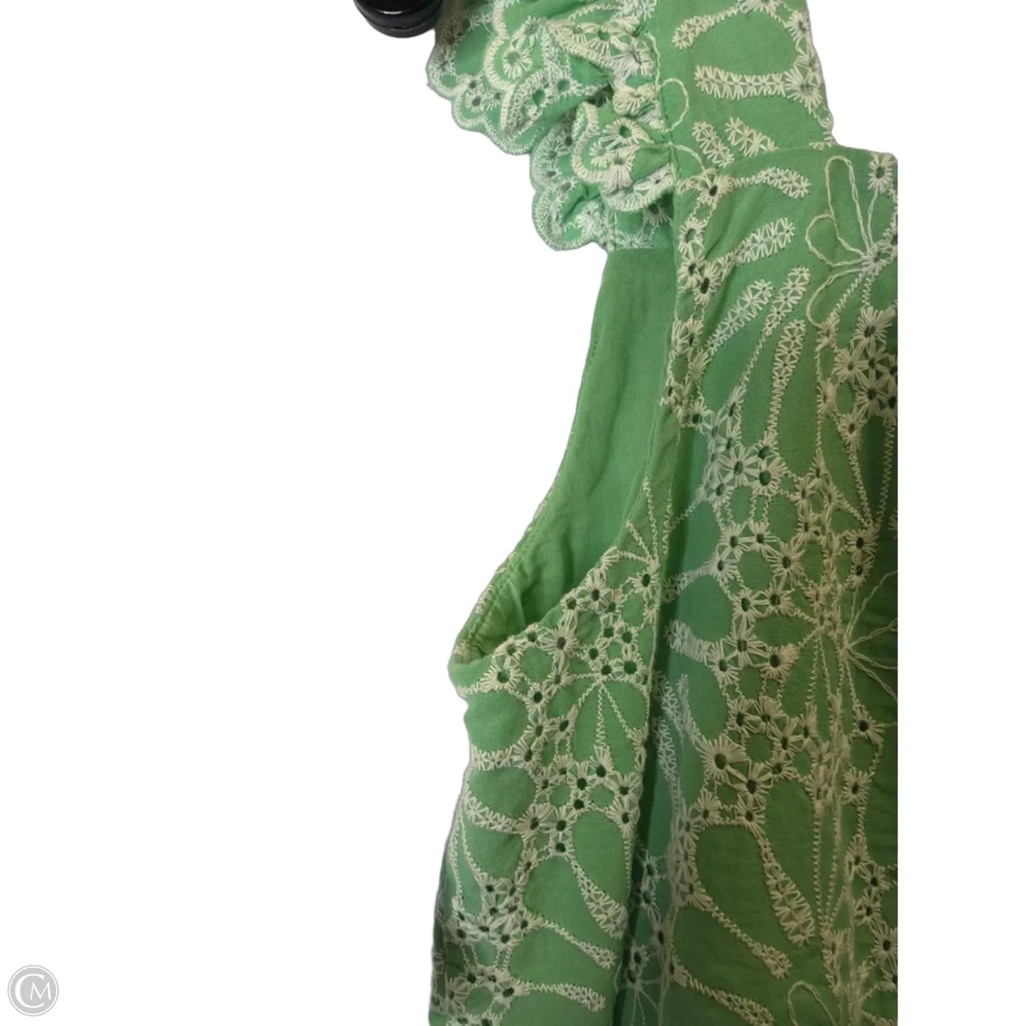 Top Sleeveless By Loft In Green, Size: S