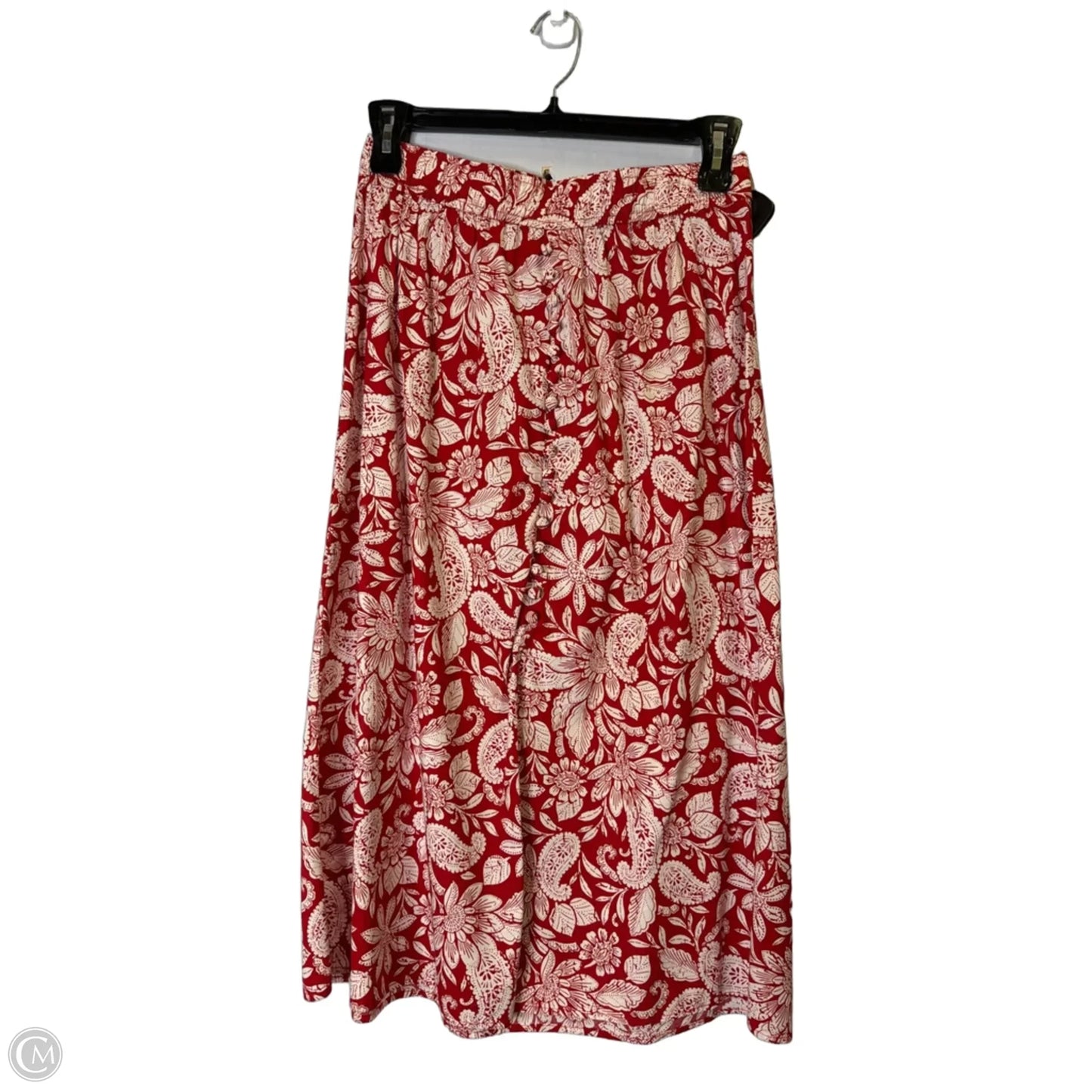 Skirt Maxi By Loft In Red, Size: S