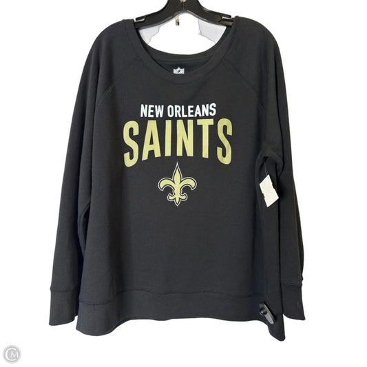 Sweatshirt Collar By Nfl In Black, Size: Xl
