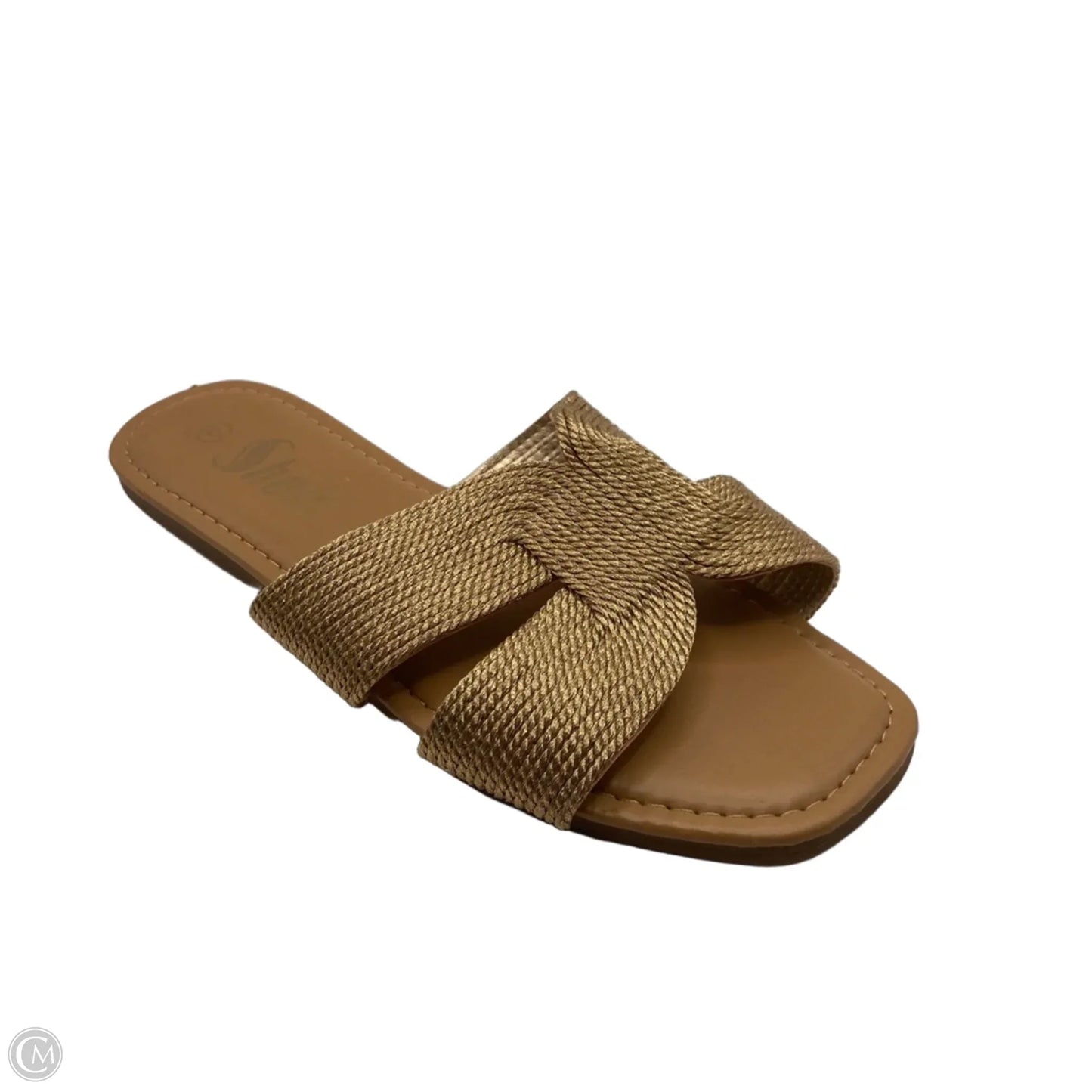 Sandals Flats By Shein In Gold, Size: 6