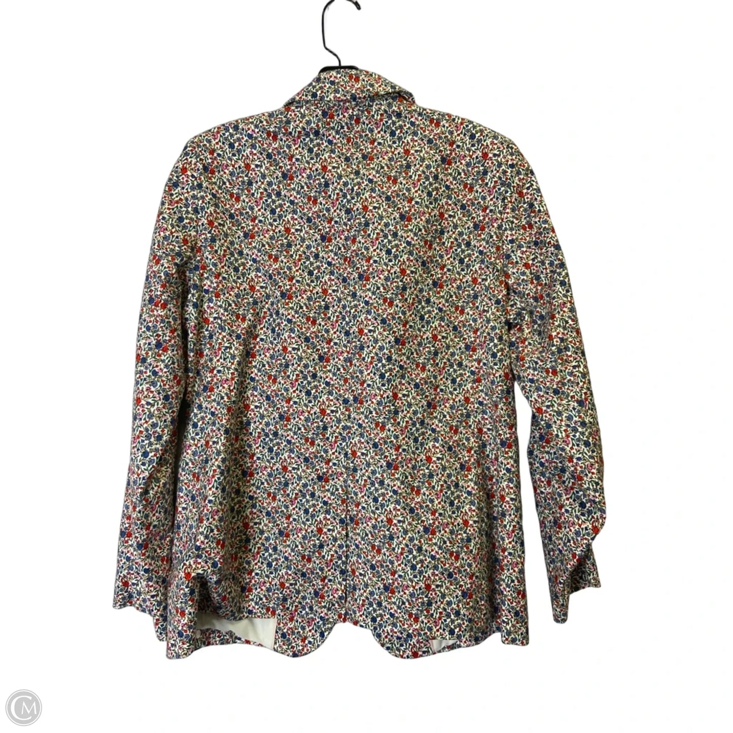 Blazer By Loft In Floral Print, Size: 8