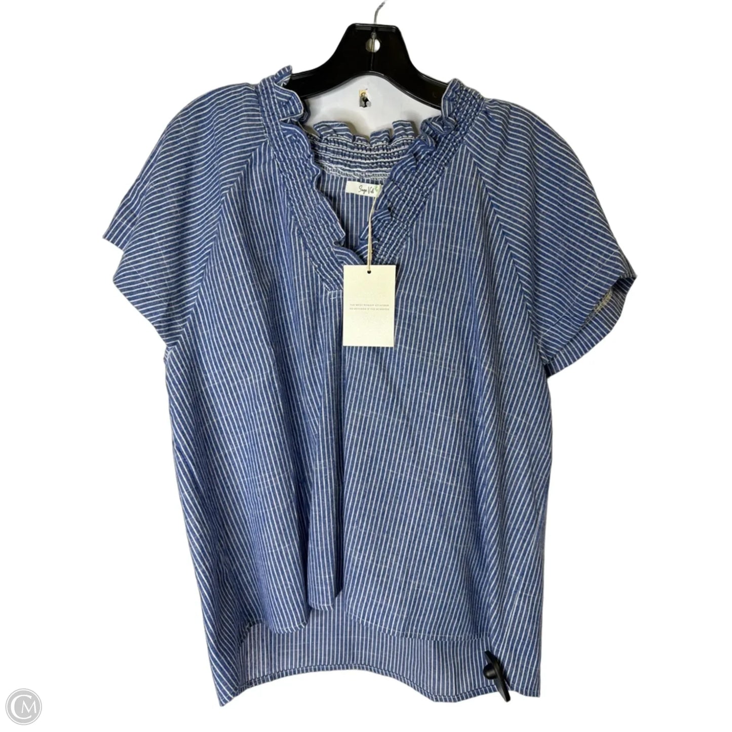 Top Short Sleeve By Clothes Mentor In Blue, Size: M