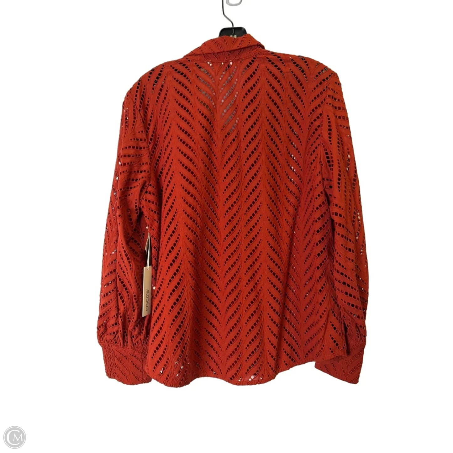 Top Long Sleeve By Chicos In Red, Size: 10