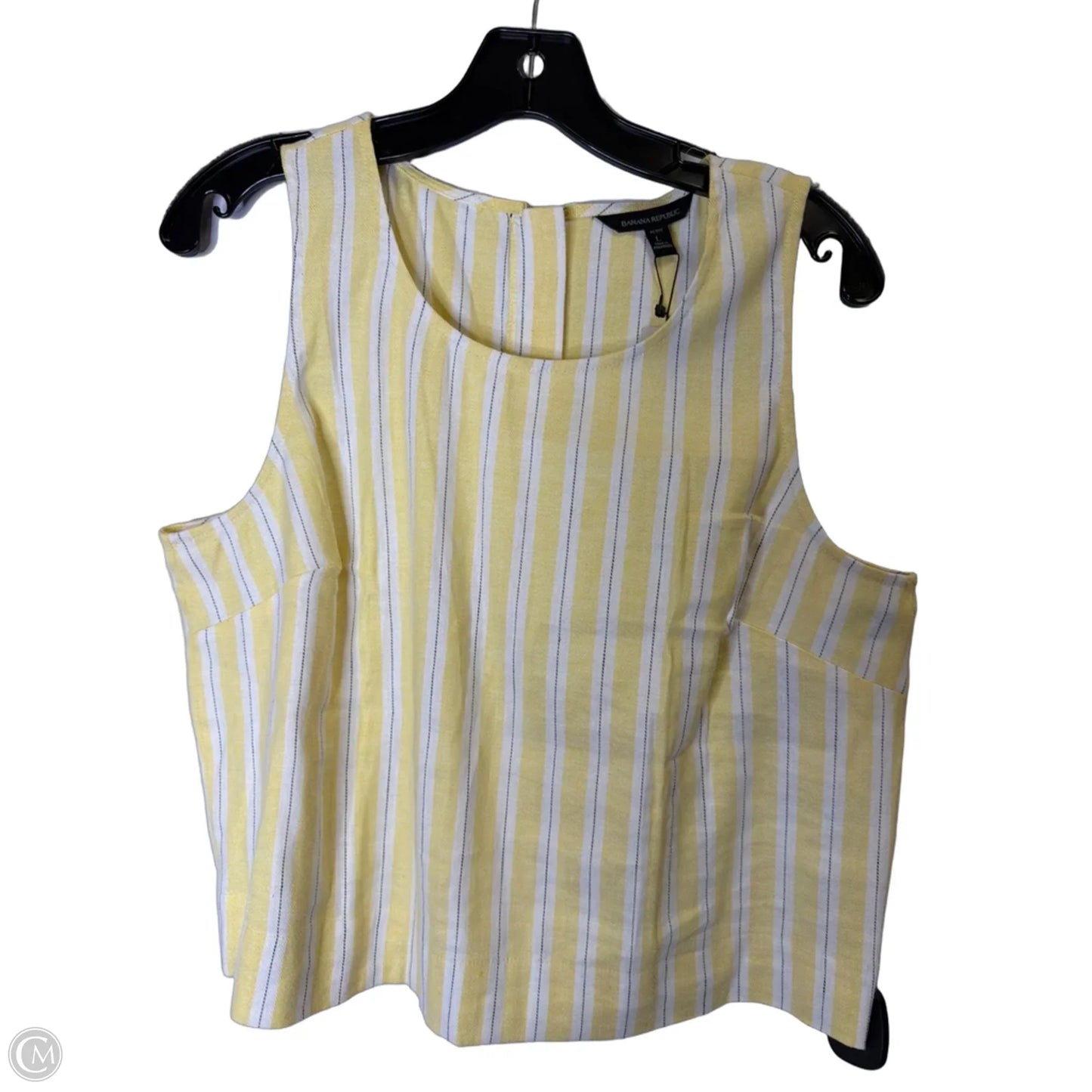 Top Sleeveless By Banana Republic In Yellow, Size: Lp