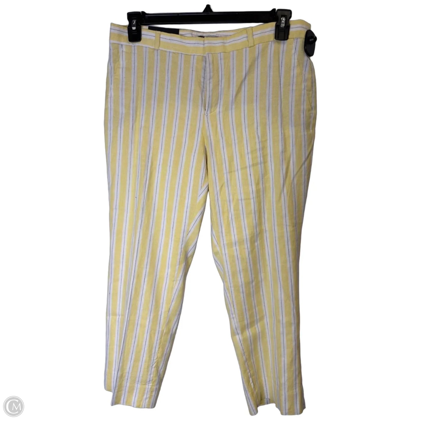 Pants Cropped By Banana Republic In Striped Pattern, Size: 10p