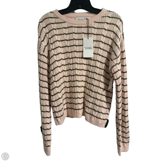 Sweater By Clothes Mentor In Green & Pink, Size: M