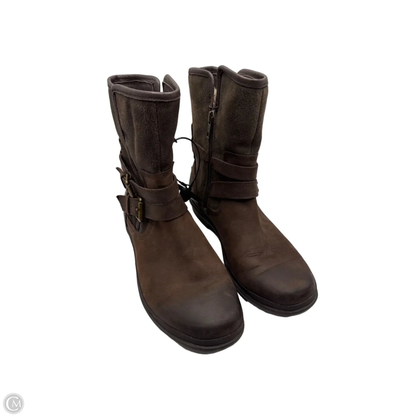 Boots Designer By Ugg In Brown, Size: 7.5
