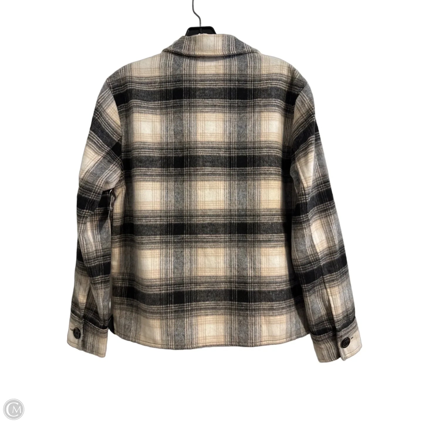 Jacket Shirt By Bb Dakota In Plaid Pattern, Size: S
