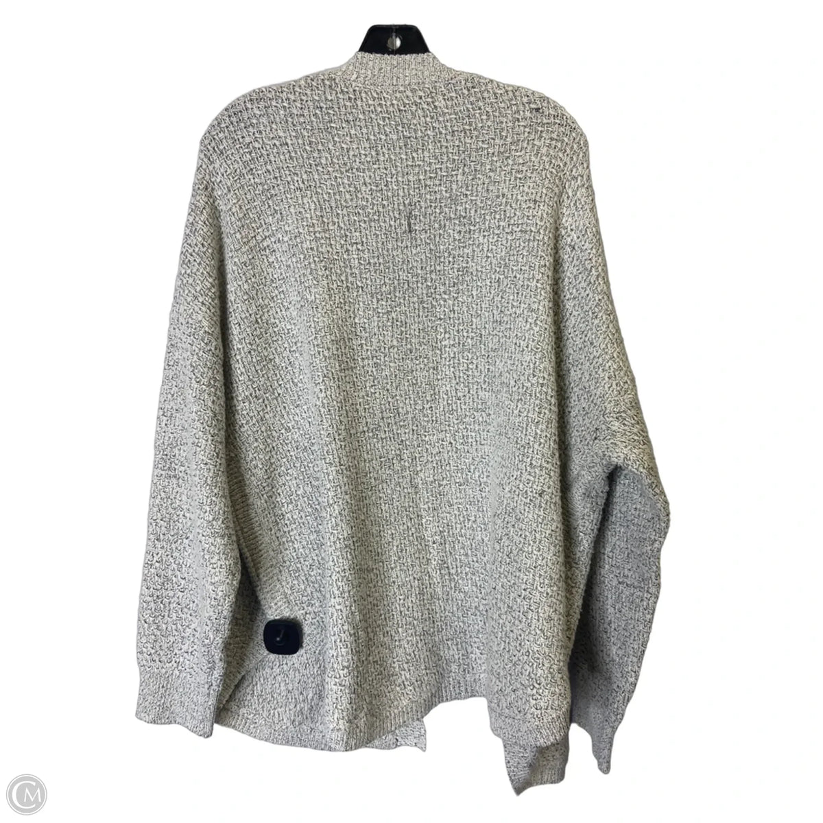 Sweater Cardigan By Workshop In Grey, Size: L