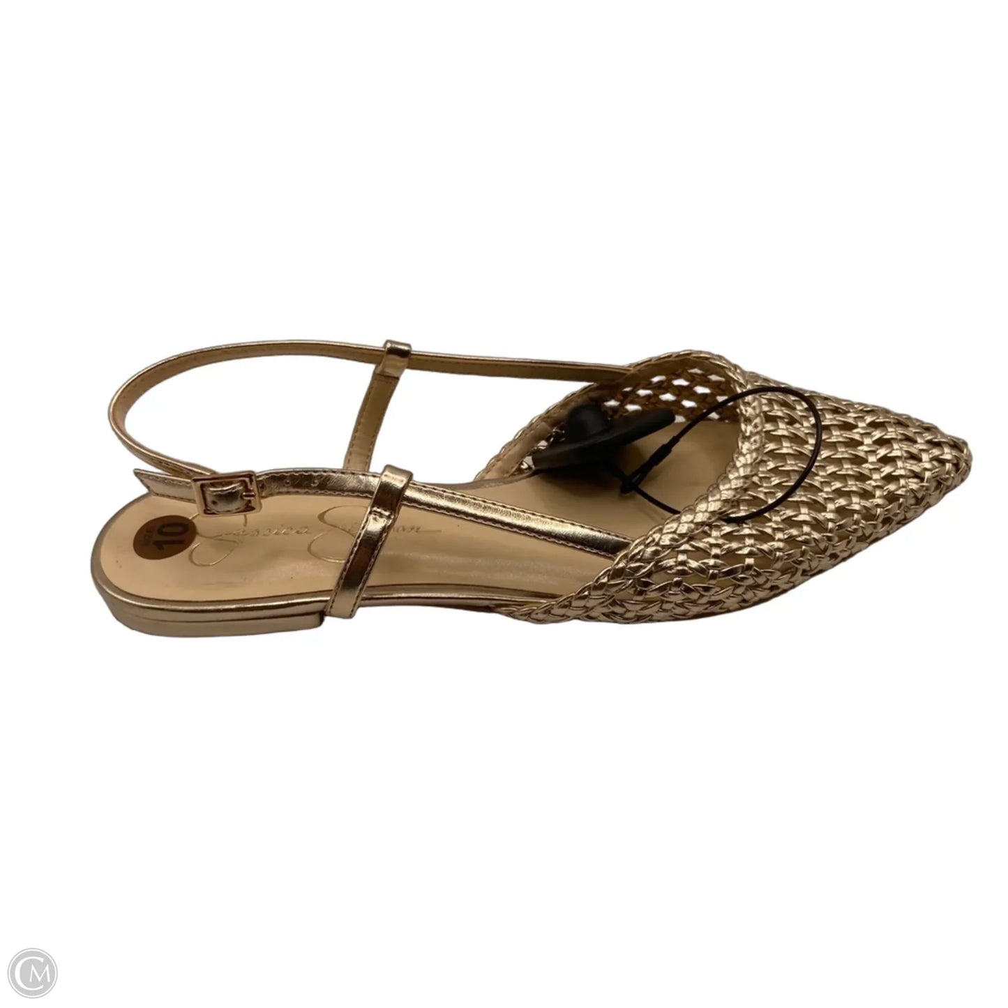 Shoes Flats By Jessica Simpson In Gold, Size: 10