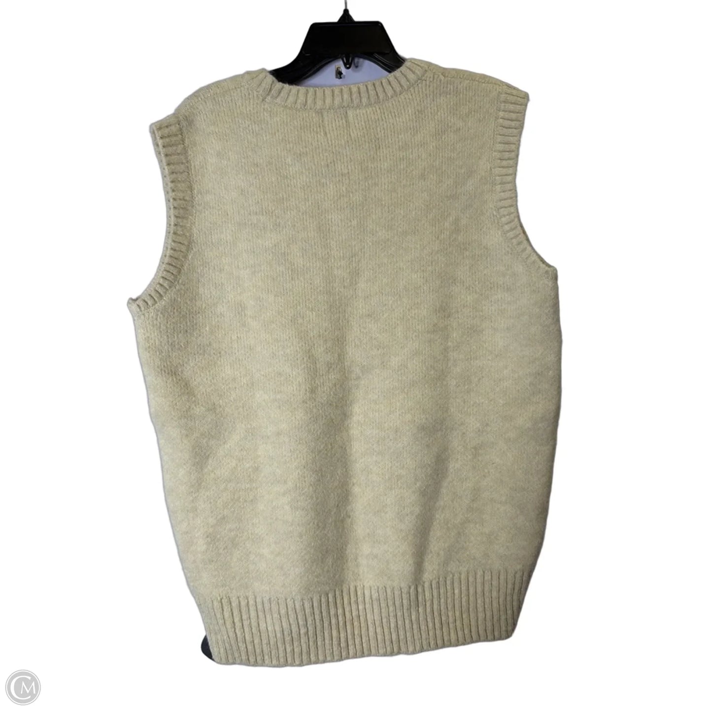 Vest Sweater By Maeve In Cream, Size: M