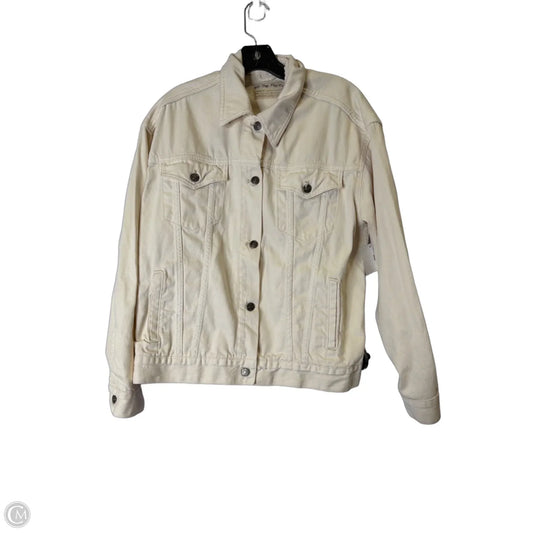 Jacket Denim By We The Free In Cream, Size: S
