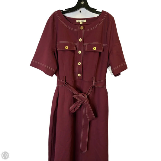 Dress Casual Maxi By Boden In Maroon, Size: 20