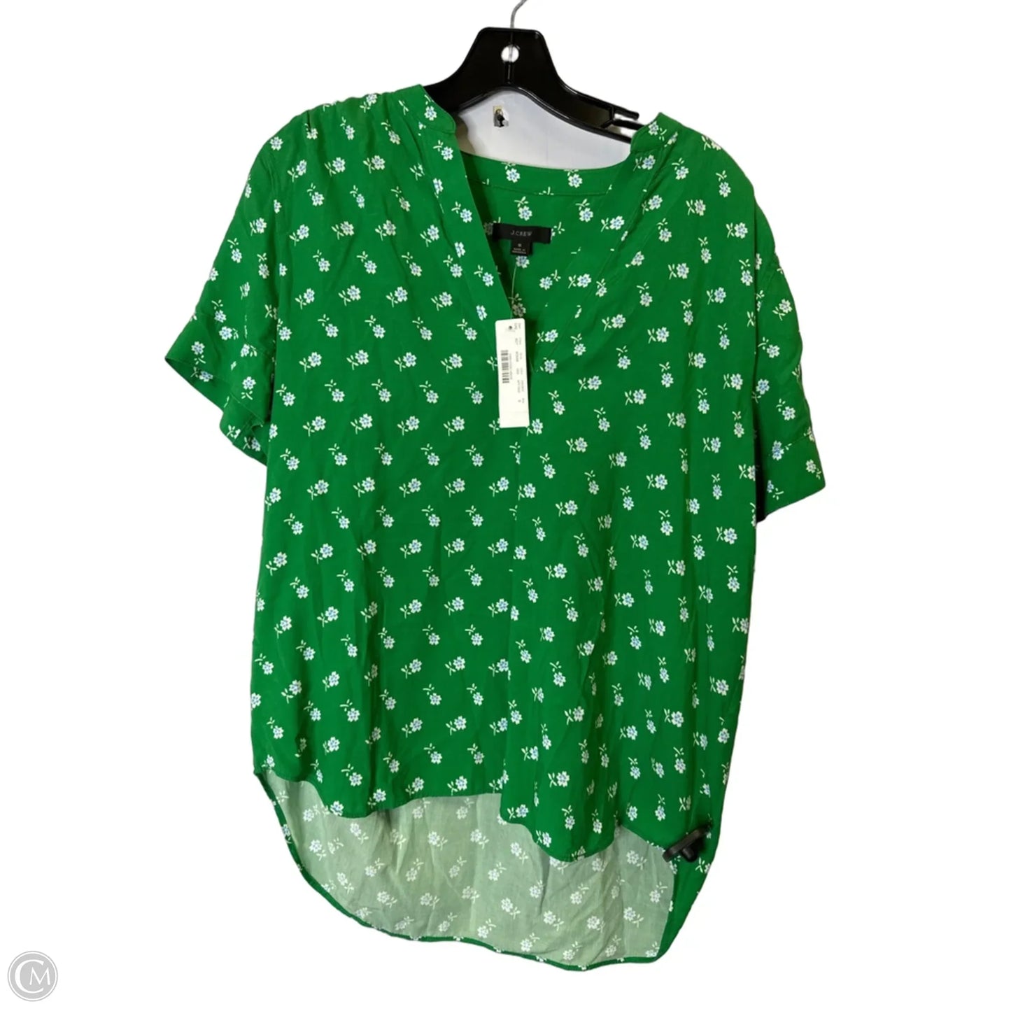 Top Short Sleeve By J. Crew In Green, Size: S