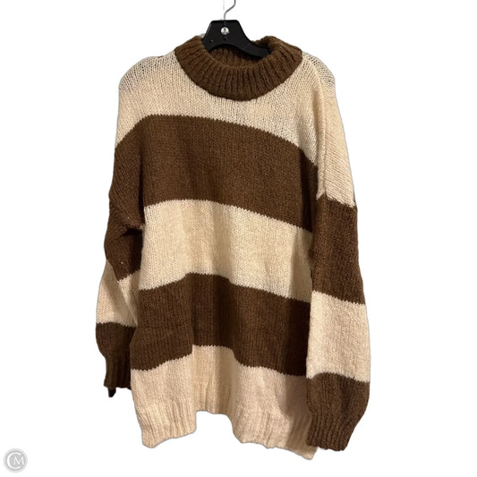 Sweater By Altard State In Brown & Cream, Size: Xs