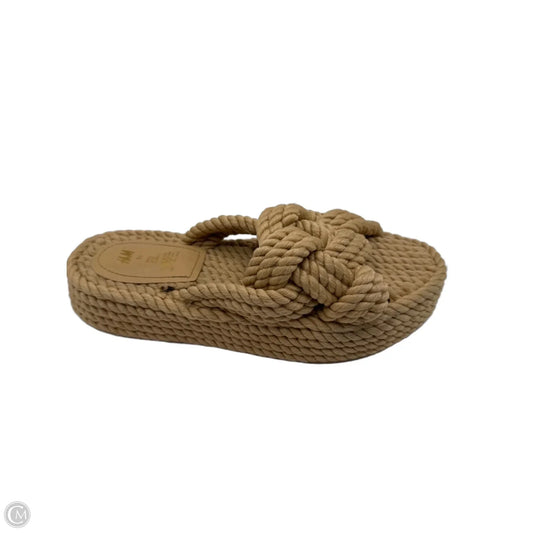 Sandals Heels Platform By H&m In Beige, Size: 6