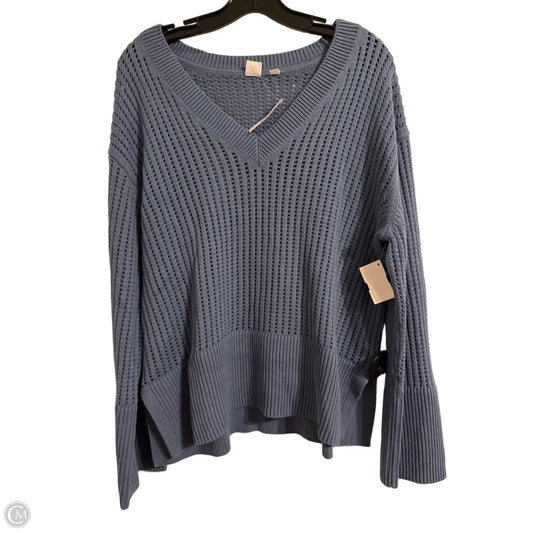 Sweater By Gap In Blue, Size: L