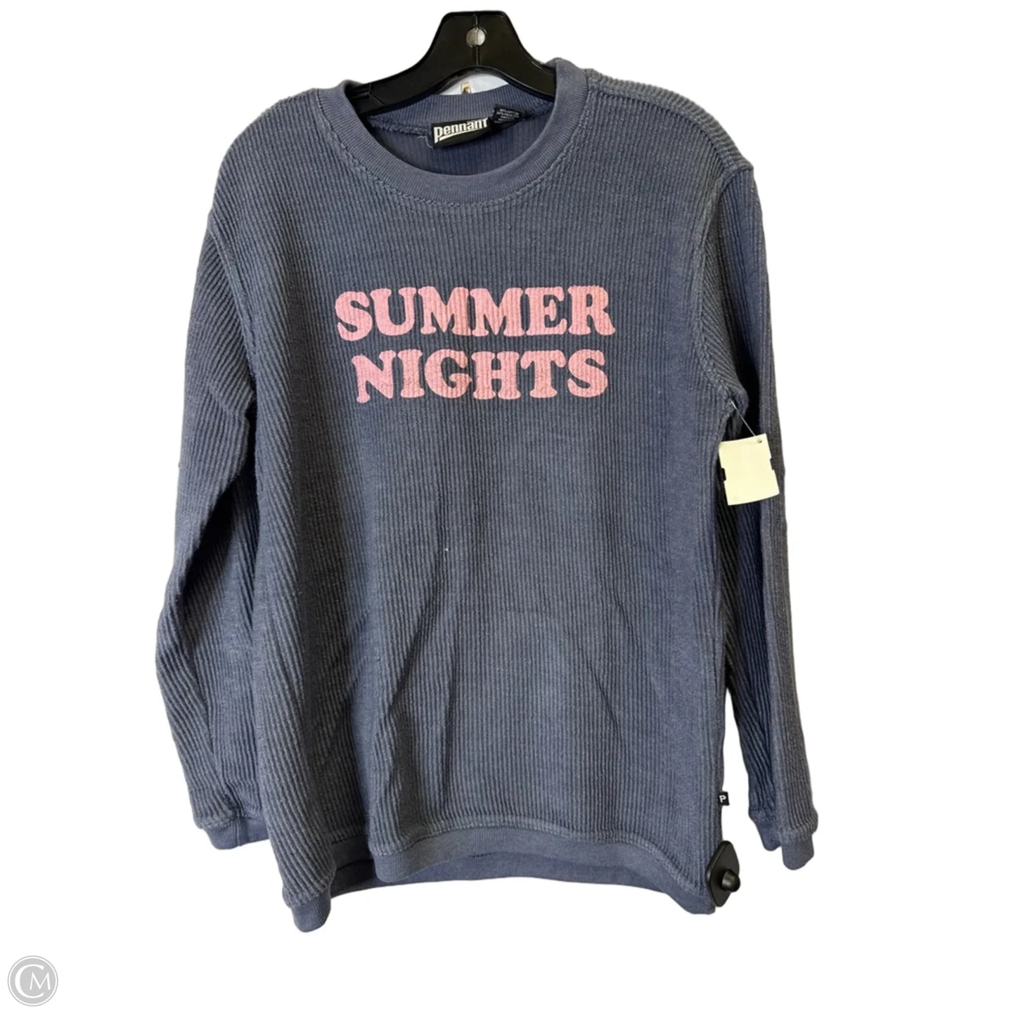 Sweatshirt Crewneck By Clothes Mentor In Navy, Size: S