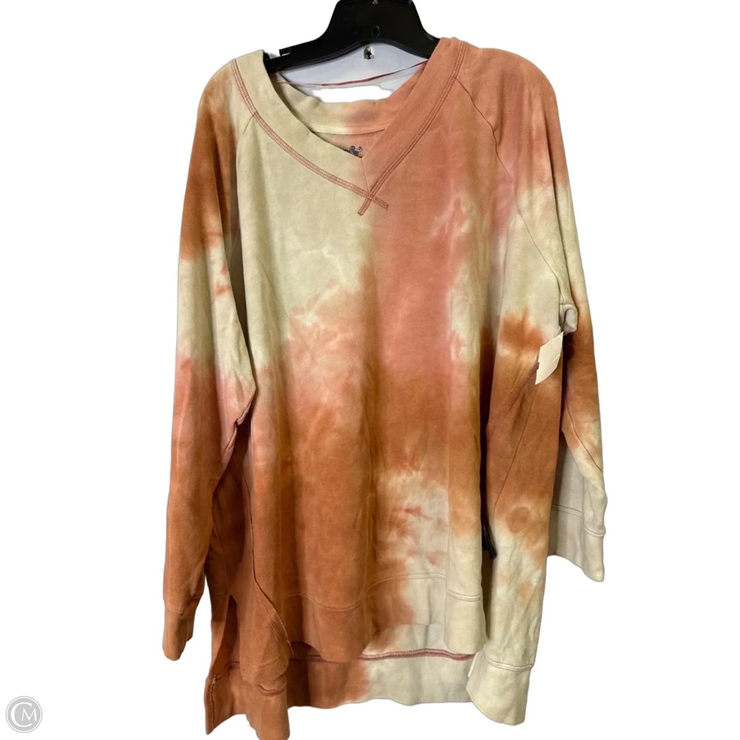 Sweatshirt Crewneck By Terra & Sky In Tie Dye Print, Size: 2x