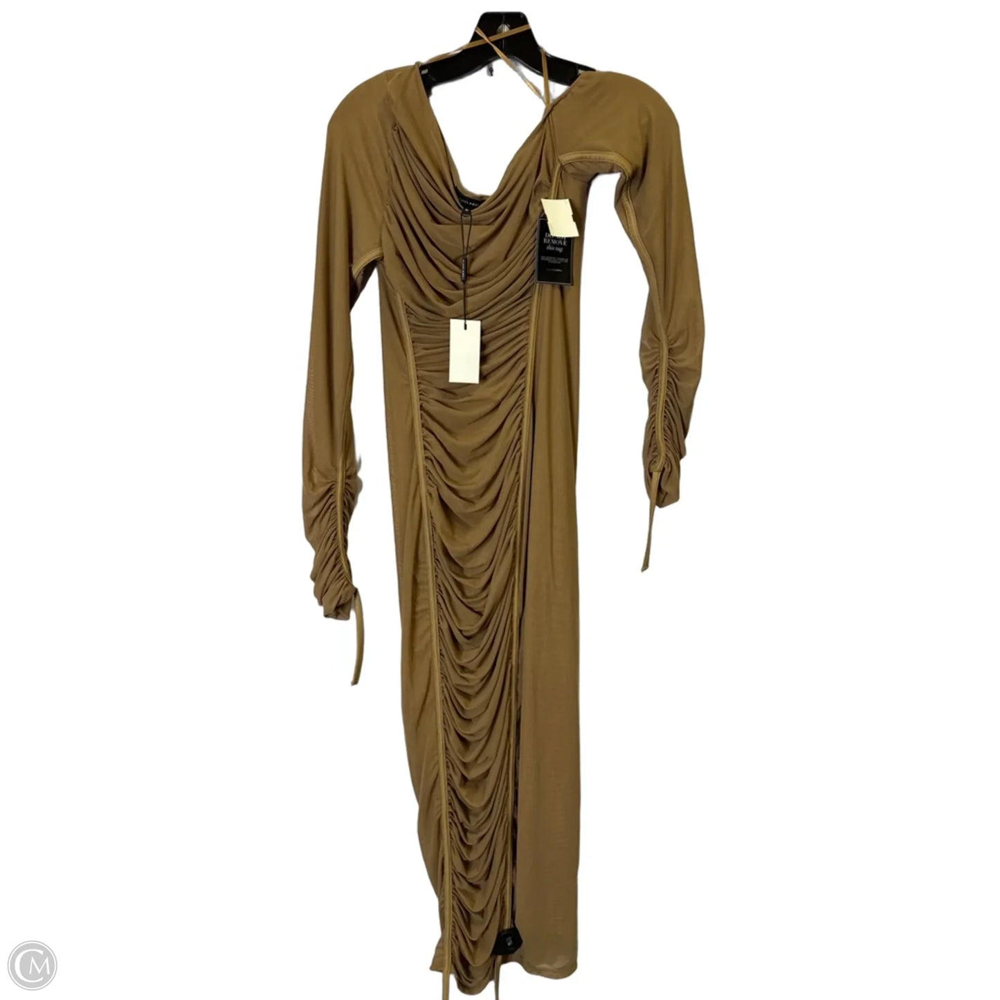 Dress Party Long By Cmc In Tan, Size: M