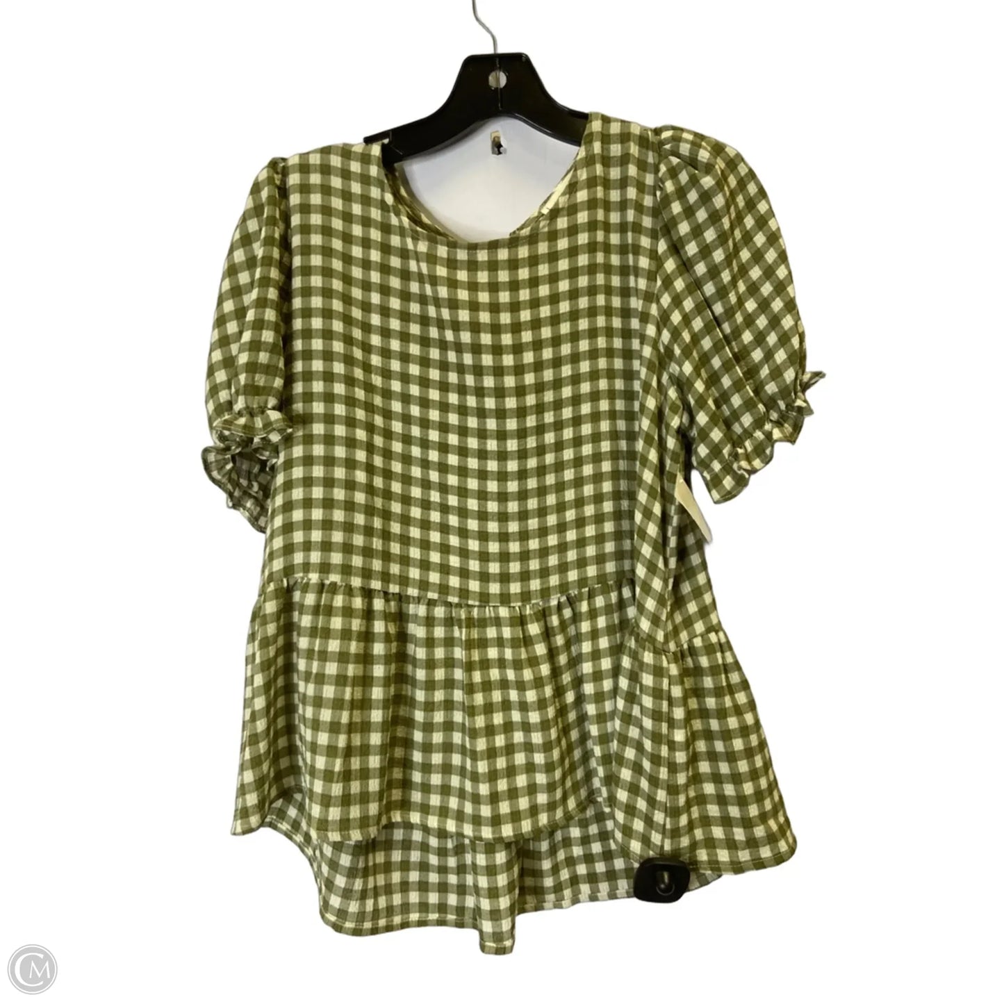 Top Short Sleeve By Mine In Green, Size: M