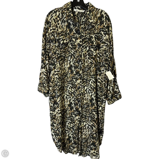 Dress Casual Midi By Zara In Animal Print, Size: S