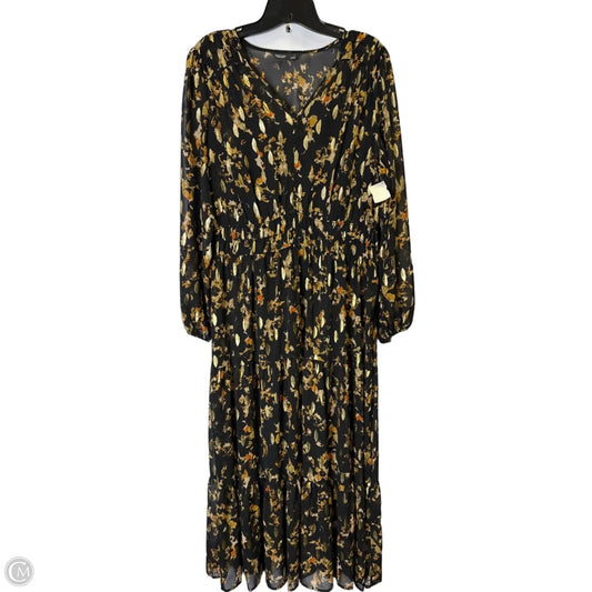 Dress Party Midi By Simply Vera In Black, Size: L