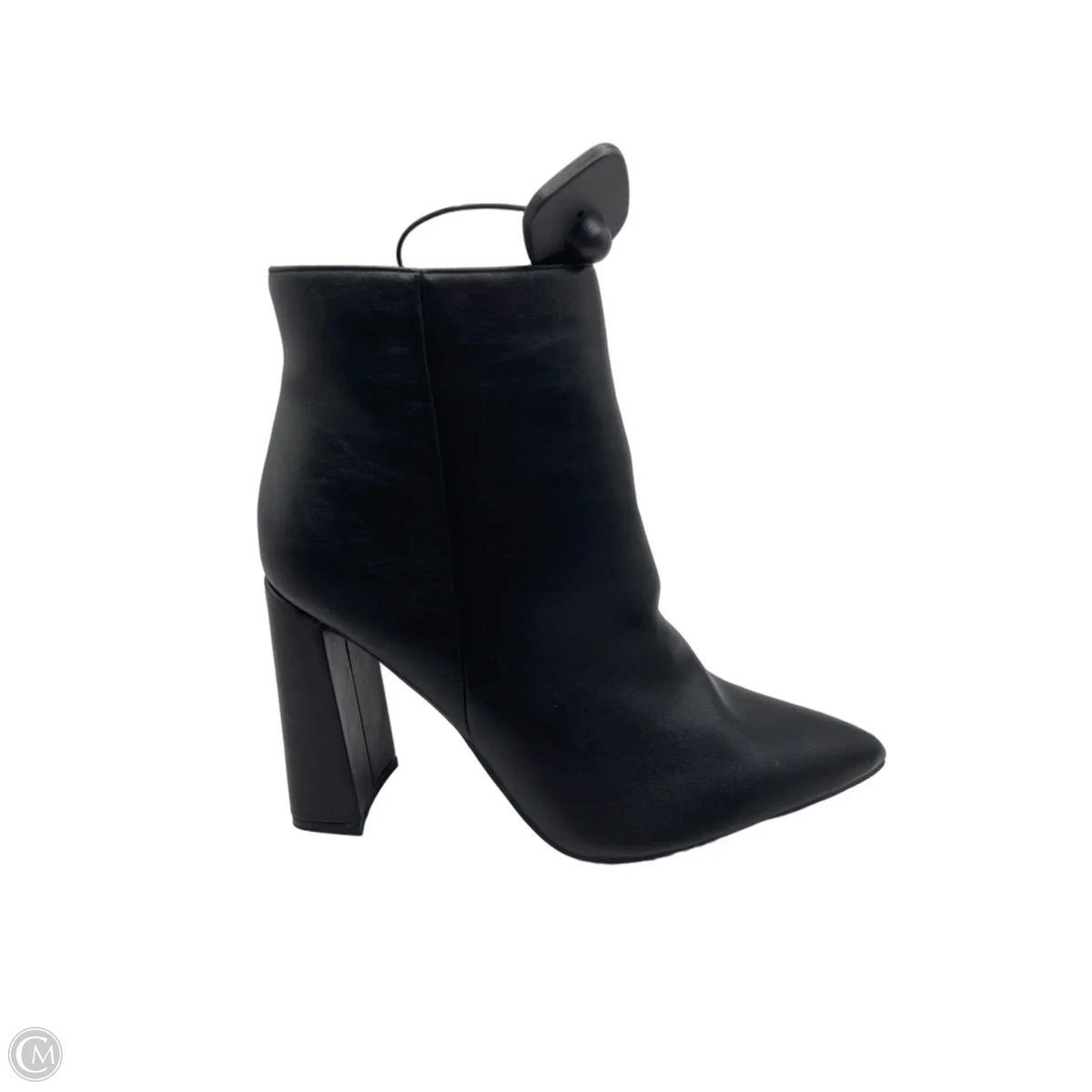 Boots Ankle Heels By Bamboo In Black, Size: 10