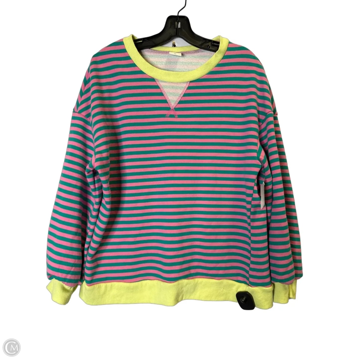 Sweatshirt Crewneck By Clothes Mentor In Striped Pattern, Size: Xl