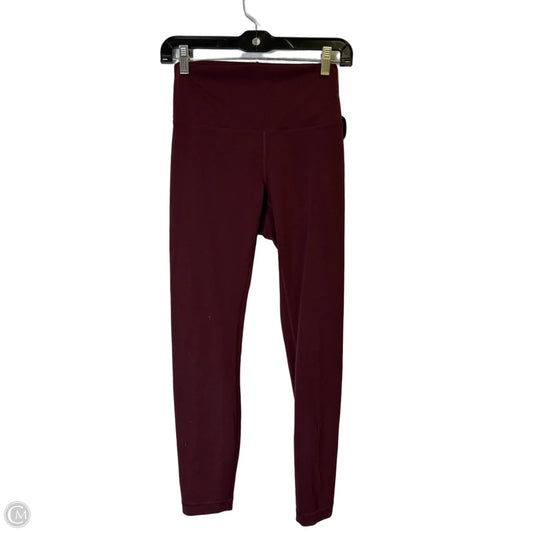 Athletic Leggings By Lululemon In Red, Size: 6