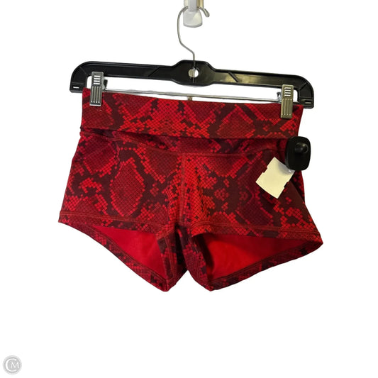 Athletic Shorts By Lululemon In Red, Size: Xs