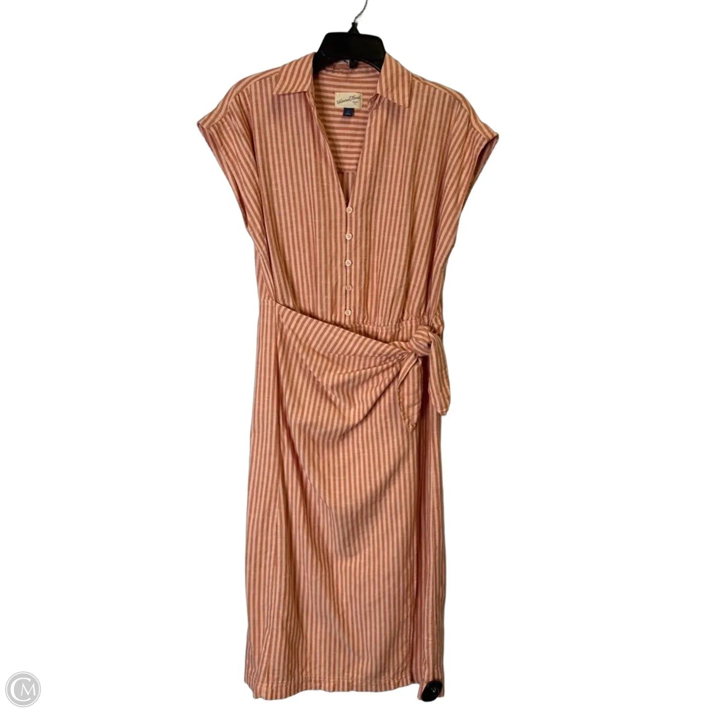 Dress Casual Midi By Universal Thread In Striped Pattern, Size: S