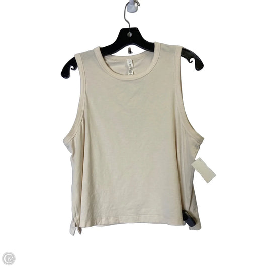 Athletic Tank Top By Lululemon In Cream, Size: 10