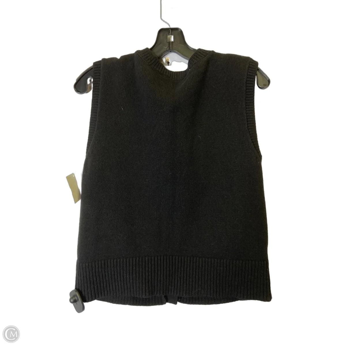 Vest Sweater By Loft In Black, Size: M