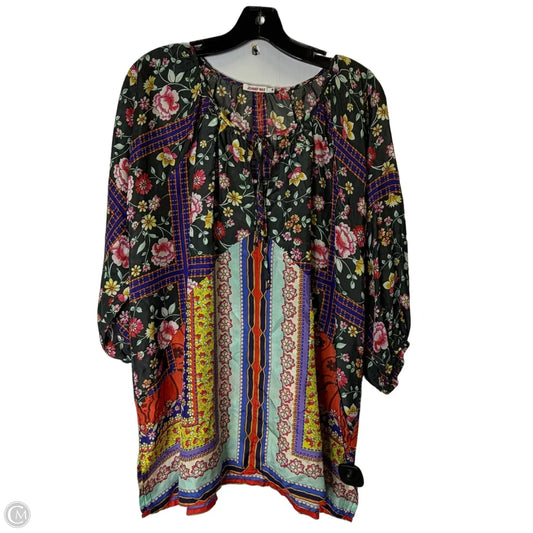 Blouse Long Sleeve By Johnny Was In Floral Print, Size: M