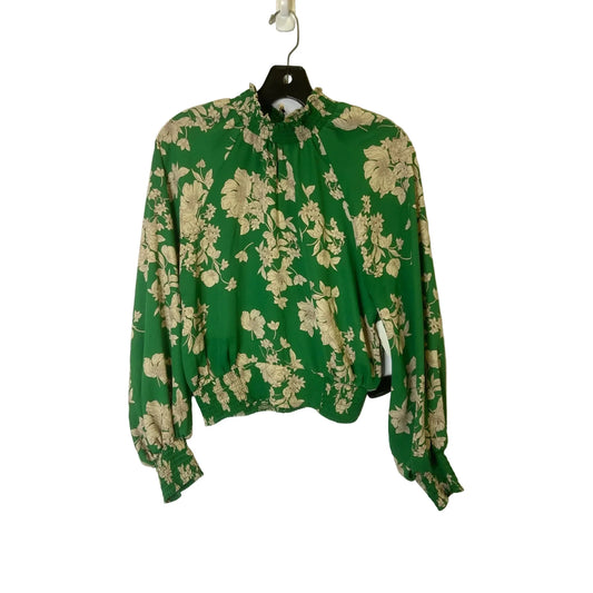 Blouse Long Sleeve By Sienna Sky In Green, Size: M