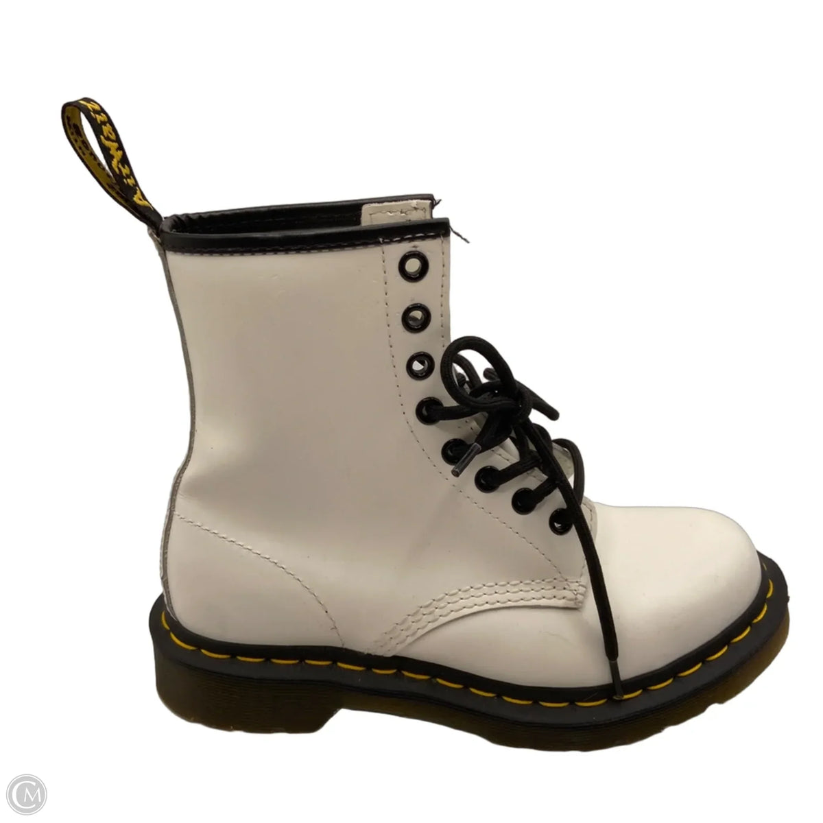 Boots Combat By Dr Martens In White, Size: 6