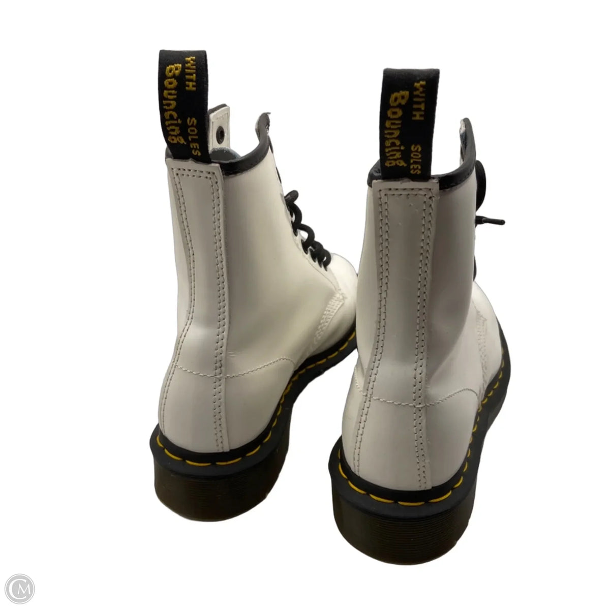 Boots Combat By Dr Martens In White, Size: 6